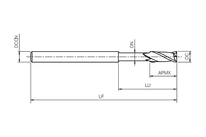 VHM, HM, Fresa Per Metallo Duro, In Acciaio Inox, Titanio E - Foto 6