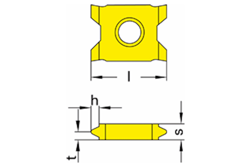 QuadCut threading inserts